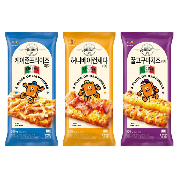[CJ제일제당 사진자료]고메 1인용 사각피자 3종 이미지