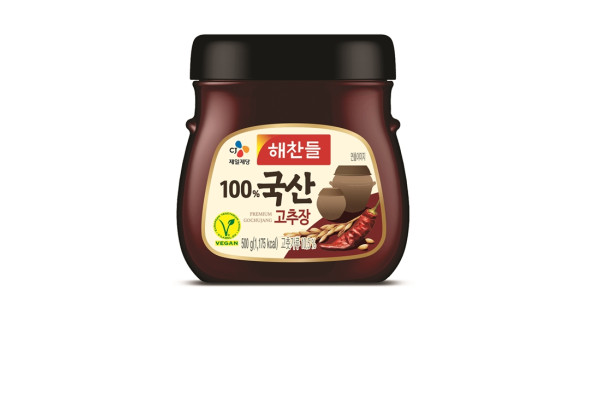 브이라벨 인증 마크가 표기된 CJ제일제당의 해찬들 고추장