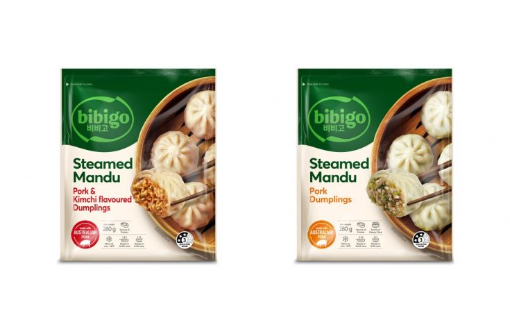 bibigo Mandu sold by CJ Foods at IGA in Australia