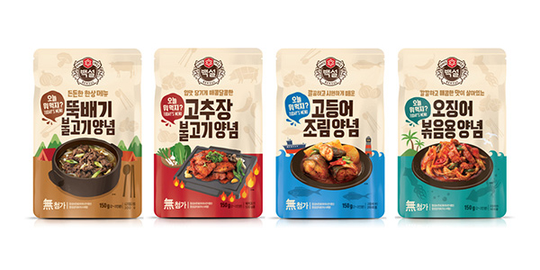 CJ제일제당_백설_파우치양념장4종