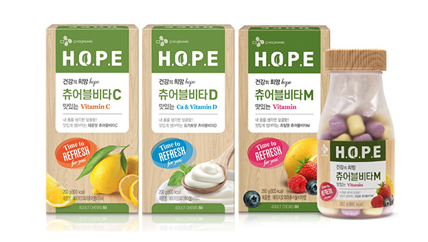 CJ제일제당 'H.O.P.E 츄어블 비타민'