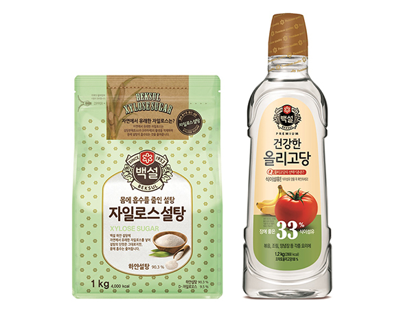 CJ제일제당_백설 자일로스설탕과 올리고당 제품 이미지