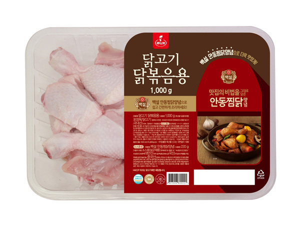 CJ제일제당 백설 안동찜닭양념과 마니커 간편결합상품
