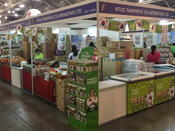 싱가포르 Food Expo CJ제일제당 행사 부스