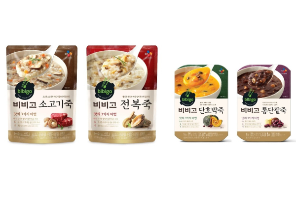 CJ제일제당 비비고 죽 대표 제품 이미지