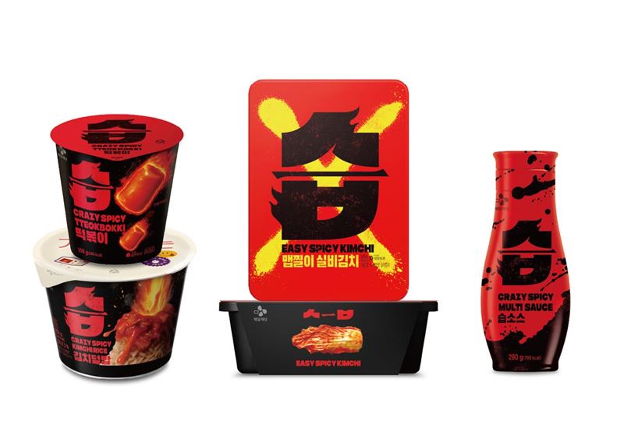 왼쪽부터 습떡볶이2종, 습김치덮밥, 습소스 제품 이미지 제공