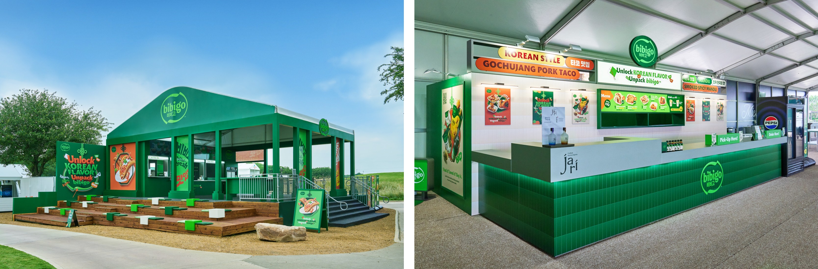 bibigo Concession Stands at Holes 7 and 17
