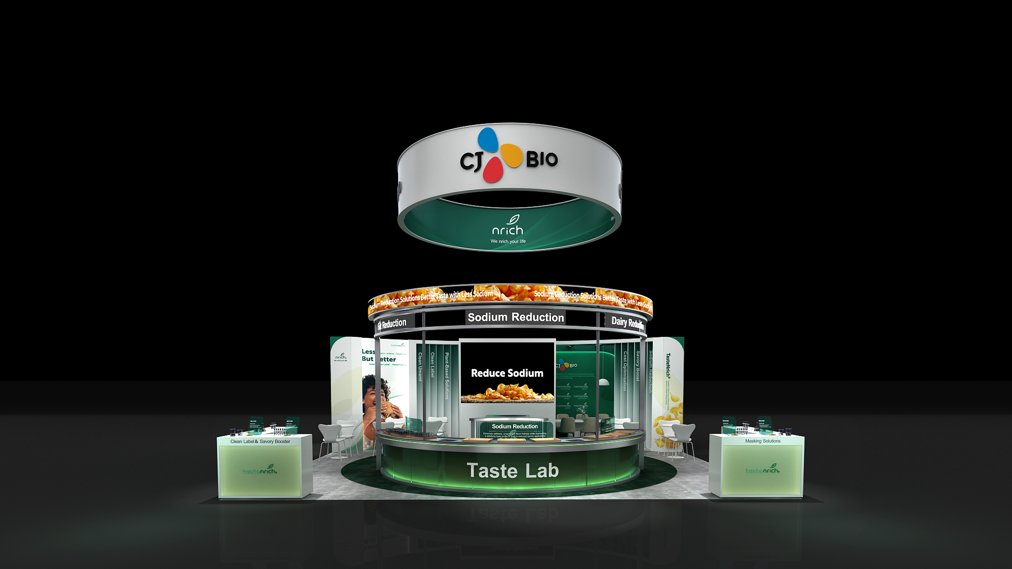 Rendering image of the CJ CheilJedang booth for IFT 2026