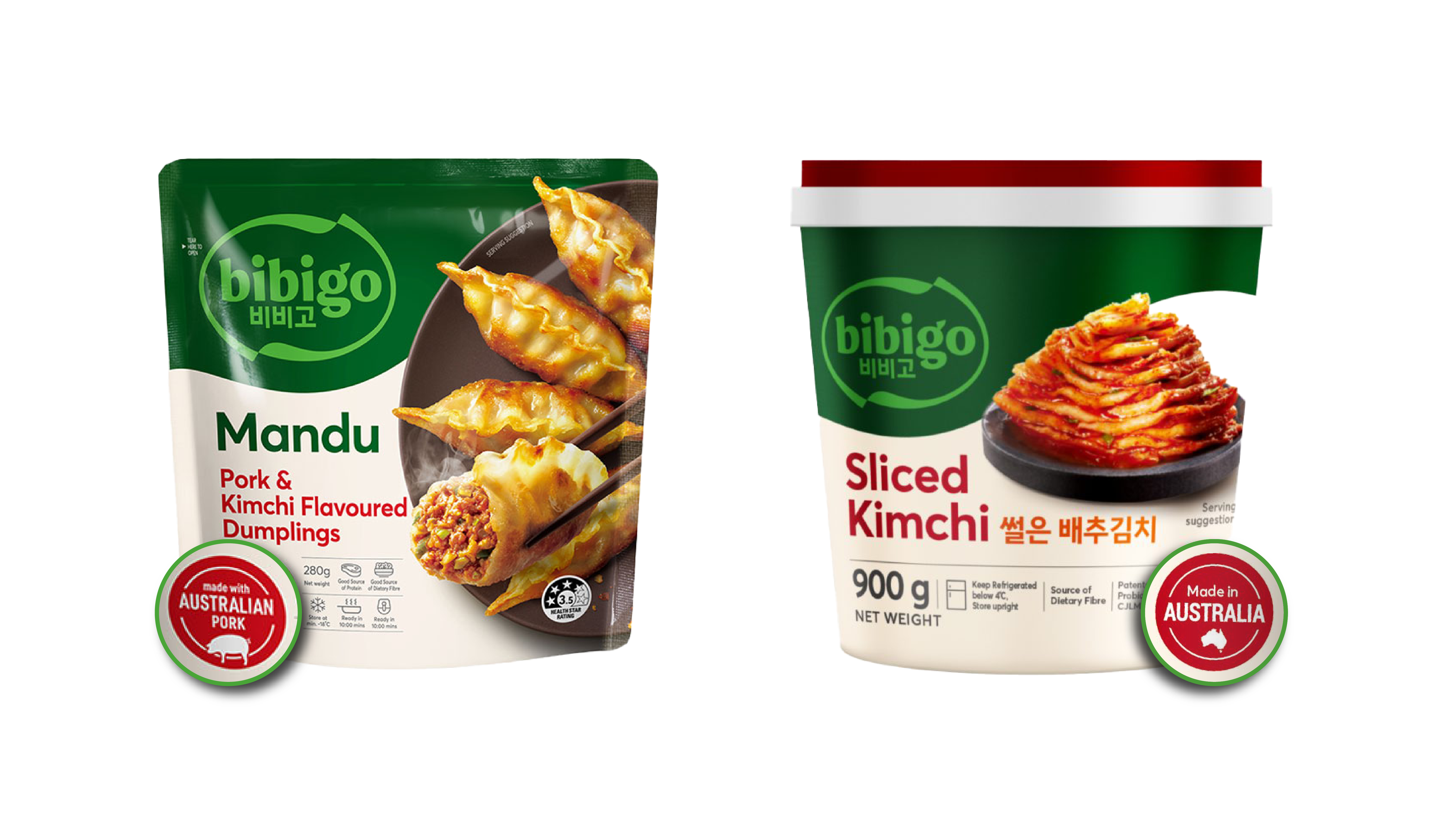 “Made with Australian Pork” label was added to bibigo Mandu manufactured and sold in Australia