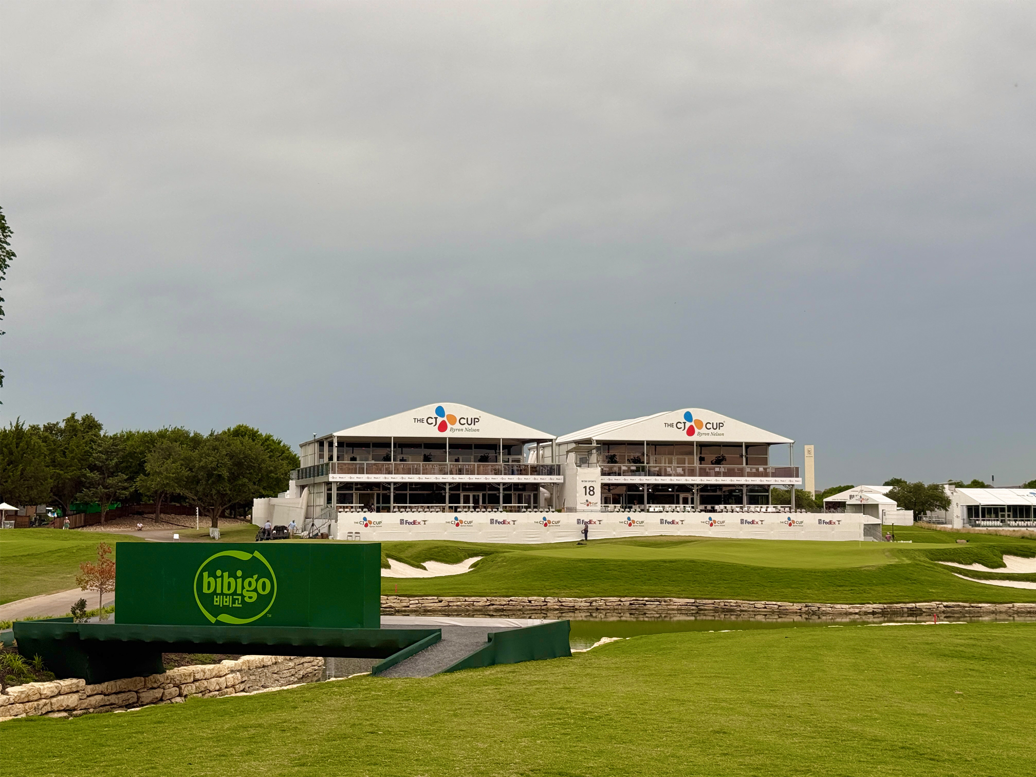 경기가 끝나고 모든 갤러리가 빠져나간 후 바라본 2026 THE CJ CUP 경기장 모습