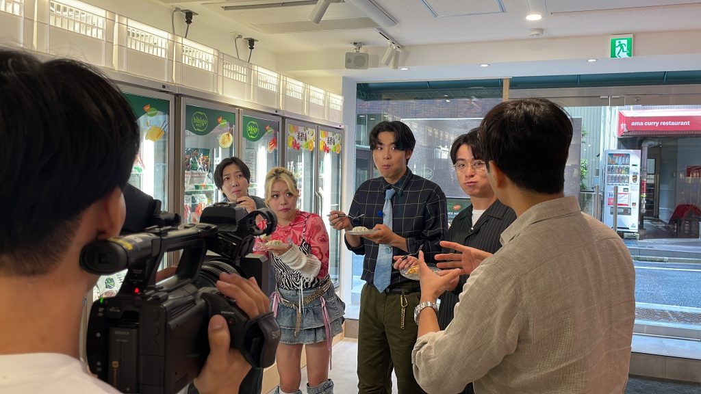 지난 10월 방영된 TBS ‘오우사마브런치’ 비비고 마켓 촬영 현장