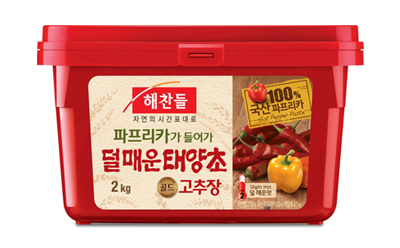 해찬들 파프리카가 들어가 덜매운 태양초 골드 고추장 제품